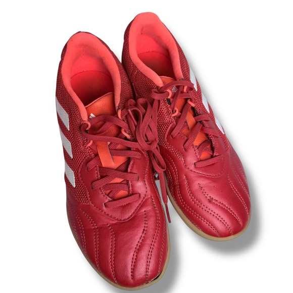 EUC Adidas Copa Sense.3 Indoor Soccer Junior Shoes Red White Mens Sz 6 FY6157 - Picture 15 of 16